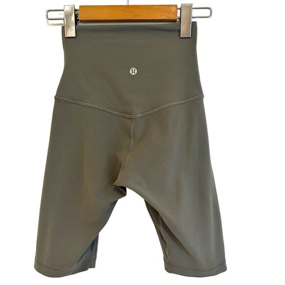 Lululemon Align Super-High-Rise Short 10"Grey Sage Size 2 - Picture 5 of 8